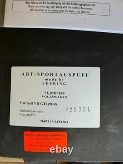 Échappement, Diffuseur Arrière ABT Volkswagen Golf 7 GTI Neuf Kit Complet
