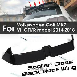 Lèvre Aileron Becquet Toit Brillant pour Volkswagen MK7 VII O Style Golf 7 GTI R