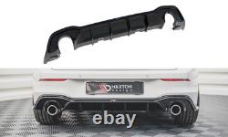 Maxton Diffuseur Arrière Complet V. 2 Volkswagen Golf GTI Mk8 Noir Brillant
