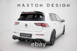 Maxton Diffuseur Arrière Complet V. 2 Volkswagen Golf GTI Mk8 Noir Brillant