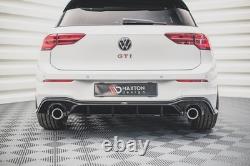 Maxton Diffuseur Arrière Complet V. 2 Volkswagen Golf GTI Mk8 Noir Brillant