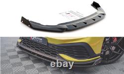 Maxton Lame Du Pare-Chocs Avant V. 1 + Ailerons Volkswagen Golf 8 GTI Clubsport