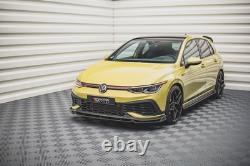 Maxton Lame Du Pare-Chocs Avant V. 1 + Ailerons Volkswagen Golf 8 GTI Clubsport