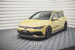 Maxton Lame Pare-Chocs Avant V. 2 Volkswagen Golf 8 GTI Clubsport Look Carbone