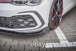 Maxton Lame Pare-Chocs Avant V. 3 + Ailerons Volkswagen Golf 8 GTI Texturé