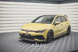 Maxton Lame Pare-Chocs Avant V. 3 Volkswagen Golf 8 GTI Clubsport Look Carbone
