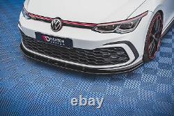 Maxton Lame Pare-Chocs Avant Volkswagen Golf 8 GTI Texturé