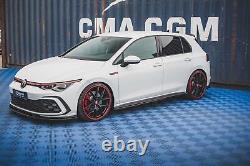 Maxton Rajouts Bas De Caisse Volkswagen Golf 8 GTI Noir Brillant