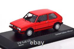 Minichamps 1/43 Volkswagen Golf Gti 1983 Rouge 500 Limitée 43 Vw
