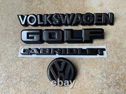 Mk1 Golf GTI Cabriolet Sportline Rivage Karmann REAR (4) Badge SET