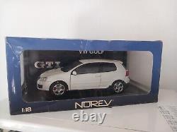 Norev 1/18 Volkswagen Golf Gti Blanche Avec Defauts Lire Description