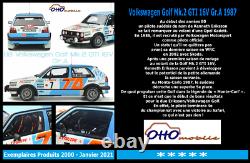 OTTO Mobile 118 Volkswagen Golf Mk. 2 GTI 16V Gr. A 1987 OT852 Pré comm / Février