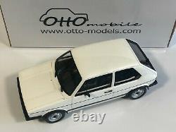 OTTOMOBILE OT562 Volkswagen Golf 1 GTi Rabbit Blanc 1/18 Otto Voiture Miniature