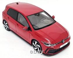 Otto 1/18 VW Golf GTi Mk8 Red 2021 Volkswagen Resin Scale Model Car