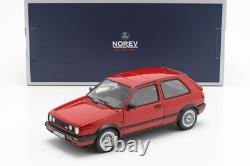 RARE Volkswagen VW Golf 2 GTI de 1990 rouge au 1/18 de NOREV 188438