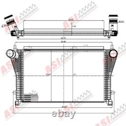 Refroidisseur intermédiaire Pour Volkswagen VW Tiguan Golf GTI 1.8L 2.0L AUS` FR Refroidisseur intermédiaire Pour Volkswagen VW Tiguan Golf GTI 1.8L 2.0L AUS` FR