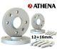 Set 4 Élargisseurs De Voie Roues Athena 12 + 16 Mm. Volkswagen Golf Iii 2.0i Gti