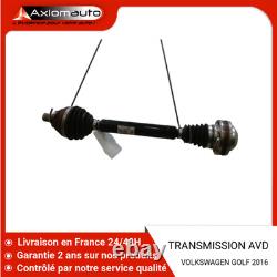 TRANSMISSION AVANT DROIT VOLKSWAGEN GOLF VII Phase 1 2012. 2.0 GTI