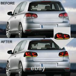 VLAND Feux arrière séquentiels à LED pour Volkswagen Golf 6 MK6 GTI R 2008-2013
