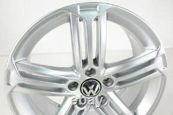 VW Golf 5 6 Gti Jantes en Alliage 18 Pouces Talladega Argent Jeu de 5K0601025H