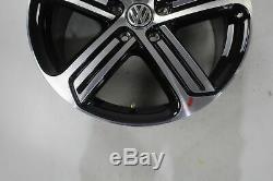 VW Golf 7 Gti GTD Alliage Cadix Noir 18 Pouces Jante Einzelfelge 5G0601025AG