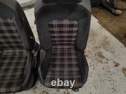VW Golf VII Gti 2013 LHD avant & Arrière Siège Porte Cartes Accoudoir Cuir Côtés