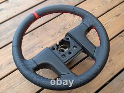 Volant CUIR NEUF VW Volkswagen Golf MK3 MK2 II III VR6 GTI rayure rouge