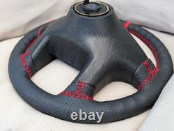 Volant CUIR NEUF VW Volkswagen Golf MK3 MK2 II III VR6 GTI rayure rouge