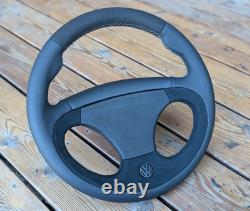 Volant CUIR NEUF pour VW Volkswagen Golf 2 3 MK2 MK3 GTI VR6 Alcantara