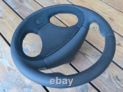 Volant CUIR NEUF pour VW Volkswagen Golf 2 3 MK2 MK3 GTI VR6 Alcantara