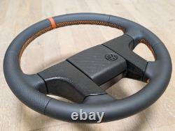 Volant CUIR NEUF pour VW Volkswagen MK2 Golf II 2 GTI VR6 Orange OEM