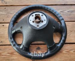 Volant Cuir Noir Vw Volkswagen Golf Gti Mk3 3 Polo Passat B4 Neuf