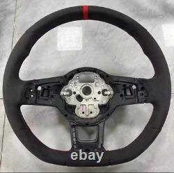 Volant Golf 7 GTI R R-Line Alcantara, bleu/rouge, sans boutons