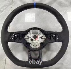 Volant Golf 7 GTI R R-Line Alcantara, bleu/rouge, sans boutons