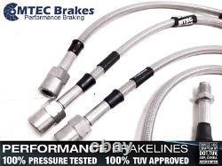 Volkswagen Golf Gti Mk 2 4 Ligne MTEC Performance Acier Tressé Durites de Frein
