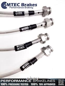 Volkswagen Golf Gti Mk 2 4 Ligne MTEC Performance Acier Tressé Durites de Frein