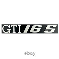 Volkswagen Golf I 16S Logo de calandre GTI 16S lettrage argenté Finitio