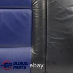 Volkswagen Golf Mk4 GTI Housse Base Siège Arrière Cuir Noir/Bleu Droite