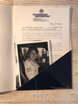 Volkswagen Motorsport Golf GTI 16V Rallye 1987 Press Kit Communiqué Presse Média