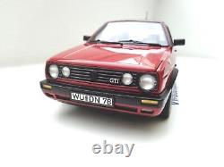 Volkswagen VW Golf 2 GTI Maquette de Voiture Norev En 118 Rouge Neuf 188438