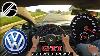 Vw Golf 7 Gti Clubsport 265 Ps Top Speed Drive German Autobahn No Speed Limit Pov